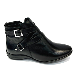 BOTA  EM COURO FIVELA ONIX